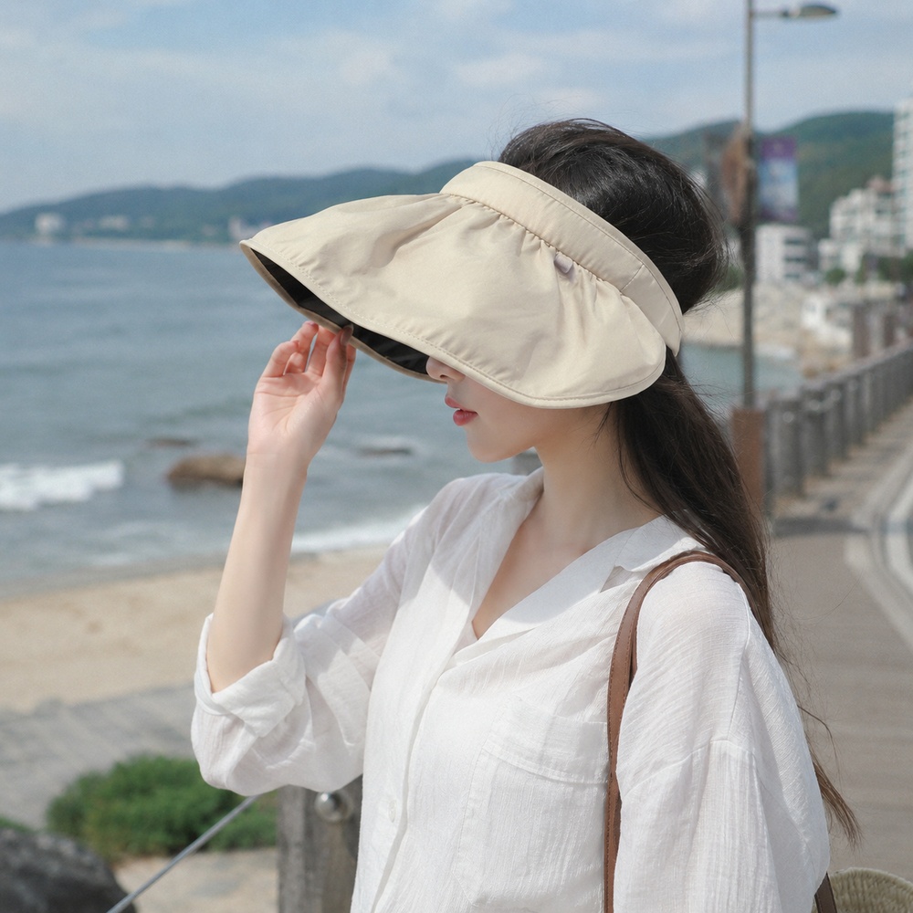 여성 패션 썬캡 햇빛가리개 비치 자외선차단 창모자